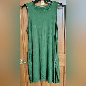 Time and Tru Sleeveless Olive Green Maxi Dress